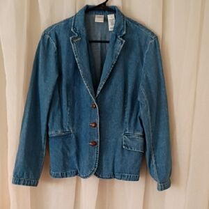 Easy Like Sunday Morning Denim Blazer